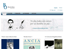 Tablet Screenshot of fundacionblasdeotero.org